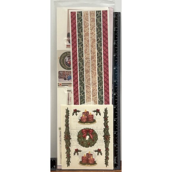 2005 CREATIVE MEMORIES HOLIDAY SPLENDOR STICKERS 06292254 SANTA CHRISTMAS TREE - Picture 5 of 6